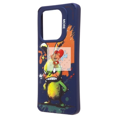 Чехол-накладка для Tecno Spark Go 2024 (заяц) (темно-синий) - SC335