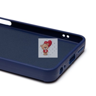 Чехол-накладка для Tecno Spark Go 2024 (заяц) (темно-синий) - SC335