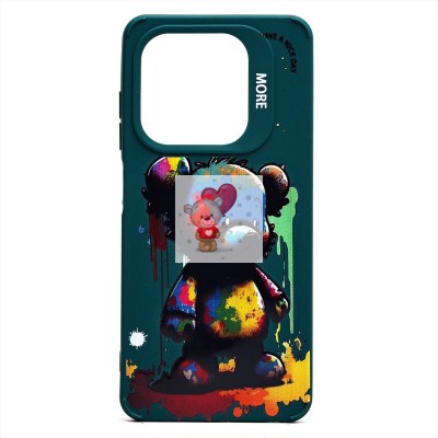 Чехол-накладка для Tecno Spark GO 2024 (медведь) (темно-зеленый) - SC335