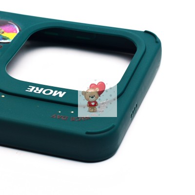 Чехол-накладка для Tecno Spark GO 2024 (медведь) (темно-зеленый) - SC335