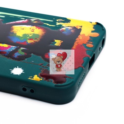 Чехол-накладка для Tecno Spark GO 2024 (медведь) (темно-зеленый) - SC335