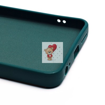 Чехол-накладка для Tecno Spark GO 2024 (медведь) (темно-зеленый) - SC335