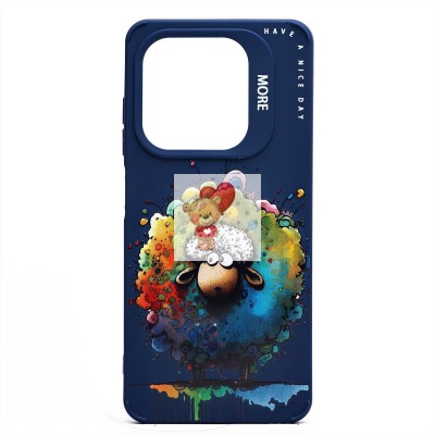 Чехол-накладка для Tecno Spark GO 2024 (овечка) (темно-синий) - SC335