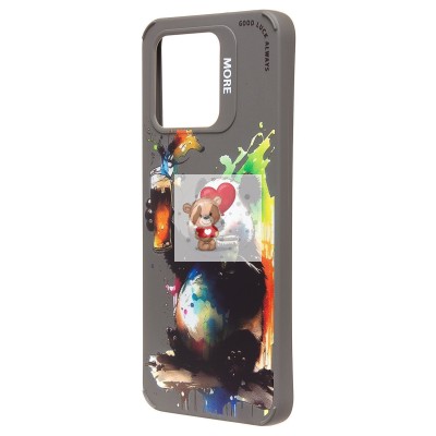 Чехол-накладка для Xiaomi Redmi 10C (панда) (серый) - SC335 Чехол-накладка для Xiaomi Redmi 10C (панда) (серый) - SC335