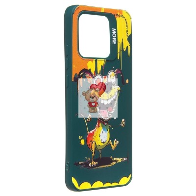 Чехол-накладка для Xiaomi Redmi 10C (собака) (темно-зеленый) - SC335 Чехол-накладка для Xiaomi Redmi 10C (собака) (темно-зеленый) - SC335