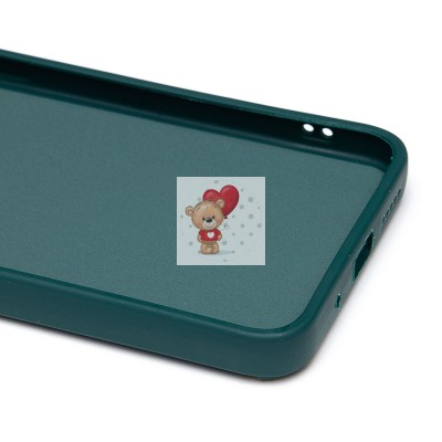 Чехол-накладка для Xiaomi Redmi 10C (собака) (темно-зеленый) - SC335 Чехол-накладка для Xiaomi Redmi 10C (собака) (темно-зеленый) - SC335