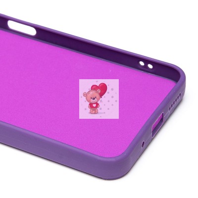 Чехол-накладка для Xiaomi Redmi 12 (кот) (фиолетовый) - SC335