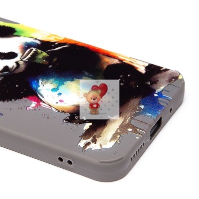 Чехол-накладка для Xiaomi Redmi 12 (панда) (серый) - SC335