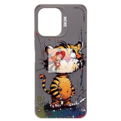 Чехол-накладка для Xiaomi Redmi 12 (тигр) (серый) - SC335 Чехол-накладка для Xiaomi Redmi 12 (тигр) (серый) - SC335