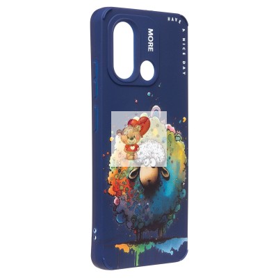 Чехол-накладка для Xiaomi Redmi 12C (овечка) (темно-синий) - SC335 Чехол-накладка для Xiaomi Redmi 12C (овечка) (темно-синий) - SC335