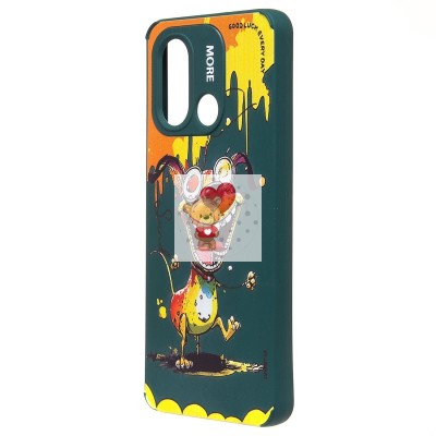 Чехол-накладка для Xiaomi Redmi 12C (собака) (темно-зеленый) - SC335