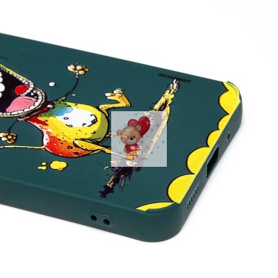 Чехол-накладка для Xiaomi Redmi 12C (собака) (темно-зеленый) - SC335