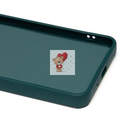 Чехол-накладка для Xiaomi Redmi 12C (собака) (темно-зеленый) - SC335