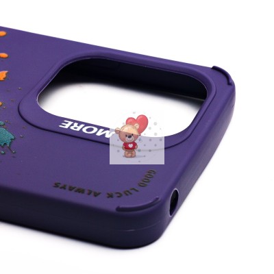 Чехол-накладка для Xiaomi Poco C65 (кот) (фиолетовый) - SC335