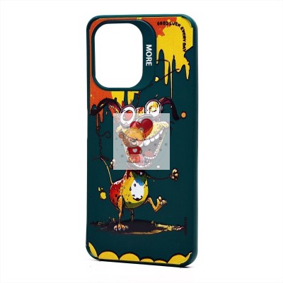 Чехол-накладка для Xiaomi Poco C65 (собака) (темно-зеленый) - SC335 Чехол-накладка для Xiaomi Poco C65 (собака) (темно-зеленый) - SC335