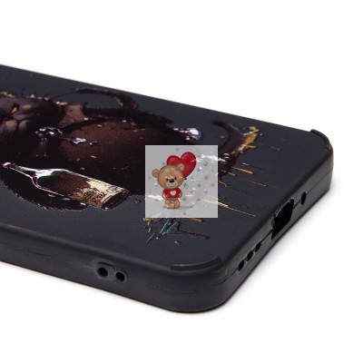 Чехол-накладка для Xiaomi Redmi 13C 4G (черный кот) (черный) - SC335