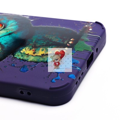 Чехол-накладка для #Xiaomi Redmi 13C 5G/Xiaomi Poco M6 5G (кот) (фиолетовый) - SC335