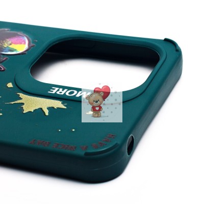 Чехол-накладка для Xiaomi Redmi 13C 5G (медведь) (темно-зеленый) - SC335 Чехол-накладка для Xiaomi Redmi 13C 5G (медведь) (темно-зеленый) - SC335