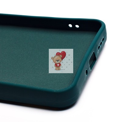 Чехол-накладка для Xiaomi Redmi 13C 5G (медведь) (темно-зеленый) - SC335 Чехол-накладка для Xiaomi Redmi 13C 5G (медведь) (темно-зеленый) - SC335