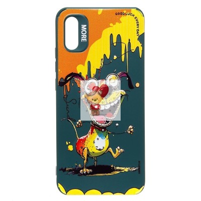 Чехол-накладка для Xiaomi Redmi 9A (собака) (темно-зеленый) - SC335