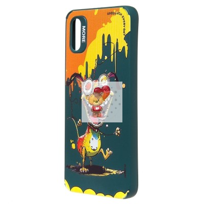 Чехол-накладка для Xiaomi Redmi 9A (собака) (темно-зеленый) - SC335