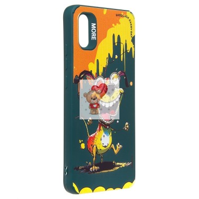 Чехол-накладка для Xiaomi Redmi 9A (собака) (темно-зеленый) - SC335