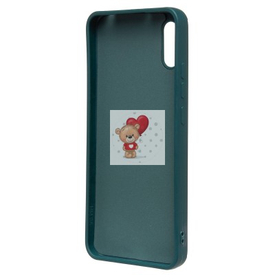 Чехол-накладка для Xiaomi Redmi 9A (собака) (темно-зеленый) - SC335