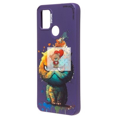 Чехол-накладка для Xiaomi Redmi 9C (кот) (фиолетовый) - SC335