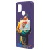 Чехол-накладка для Xiaomi Redmi 9C (кот) (фиолетовый) - SC335
