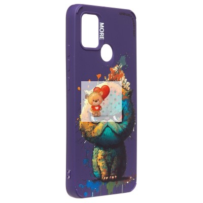 Чехол-накладка для Xiaomi Redmi 9C (кот) (фиолетовый) - SC335