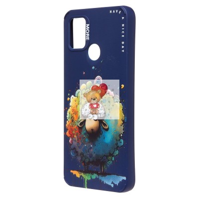 Чехол-накладка для Xiaomi Redmi 9C (овечка) (темно-синий) - SC335