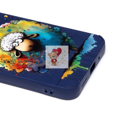 Чехол-накладка для Xiaomi Redmi 9C (овечка) (темно-синий) - SC335