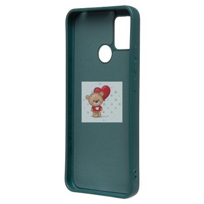Чехол-накладка для Xiaomi Redmi 9C (собака) (темно-зеленый) - SC335