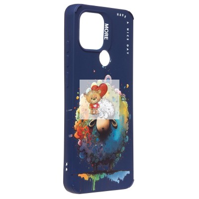 Чехол-накладка для Xiaomi Redmi A1+ (овечка) (темно-синий) - SC335