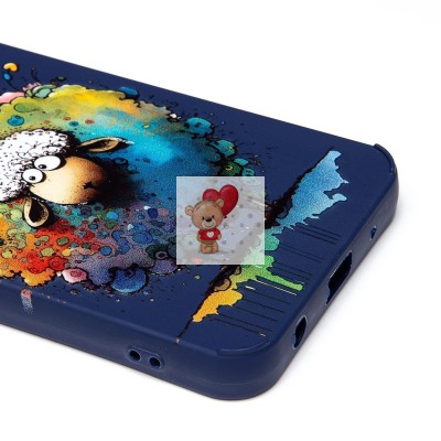 Чехол-накладка для Xiaomi Redmi A1+ (овечка) (темно-синий) - SC335