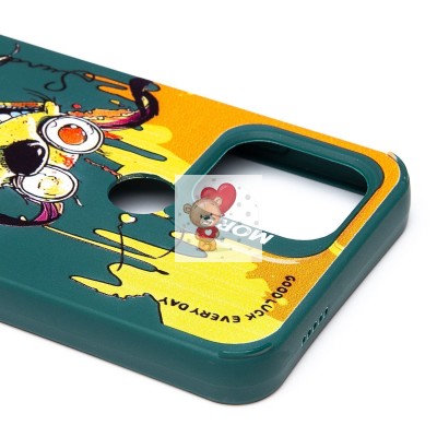 Чехол-накладка для Xiaomi Redmi A1+ (собака) (темно-зеленый) - SC335