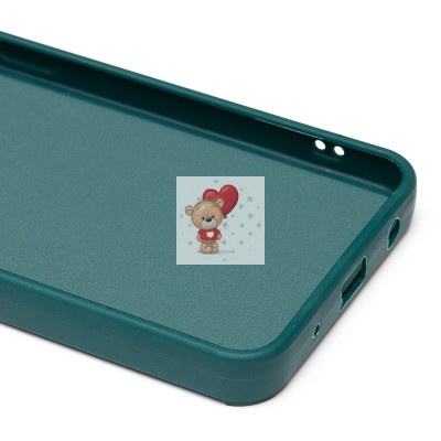 Чехол-накладка для Xiaomi Redmi A1+ (собака) (темно-зеленый) - SC335