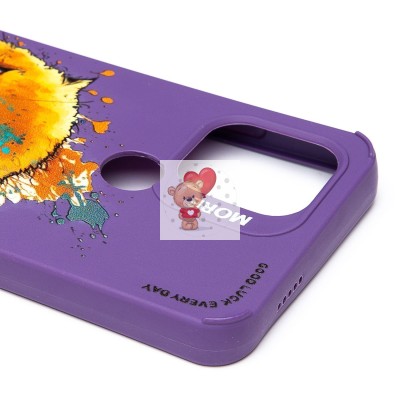 Чехол-накладка для Xiaomi Redmi A2+ (кот) (фиолетовый) - SC335