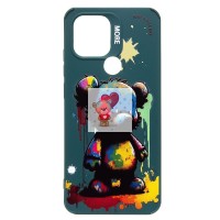 Чехол-накладка для Xiaomi Poco C51 (медведь) (темно-зеленый) - SC335