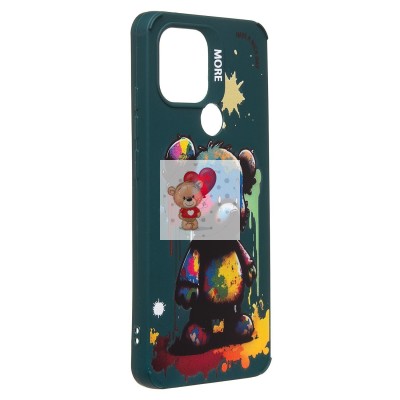 Чехол-накладка для Xiaomi Redmi A2+ (медведь) (темно-зеленый) - SC335