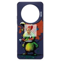 Чехол-накладка для Xiaomi Redmi A3 (заяц) (темно-синий) - SC335