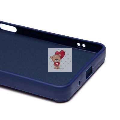 Чехол-накладка для Xiaomi Redmi A3 (заяц) (темно-синий) - SC335