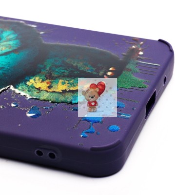 Чехол-накладка для Xiaomi Redmi A3 (кот) (фиолетовый) - SC335 Чехол-накладка для Xiaomi Redmi A3 (кот) (фиолетовый) - SC335