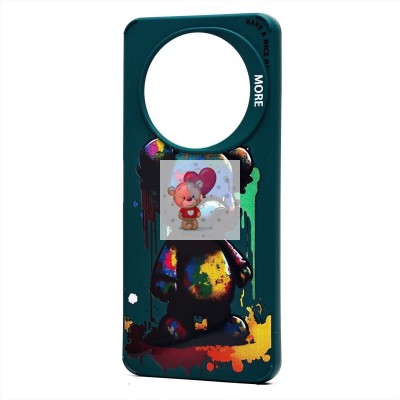 Чехол-накладка для Xiaomi Redmi A3 (медведь) (темно-зеленый) - SC335