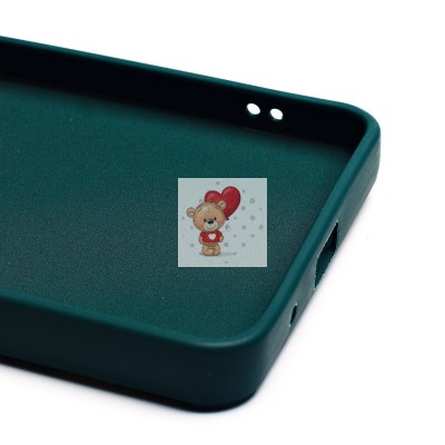 Чехол-накладка для Xiaomi Redmi A3 (медведь) (темно-зеленый) - SC335
