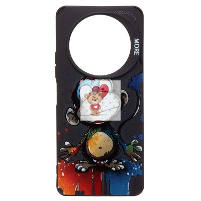 Чехол-накладка для Xiaomi Redmi A3 (обезьяна) (черный) - SC335 Чехол-накладка для Xiaomi Redmi A3 (обезьяна) (черный) - SC335