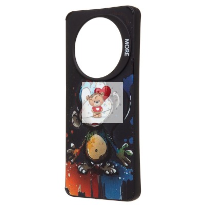 Чехол-накладка для Xiaomi Redmi A3 (обезьяна) (черный) - SC335