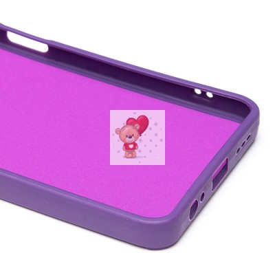 Чехол-накладка для Xiaomi Redmi Note 10 (кот) (фиолетовый) - SC335