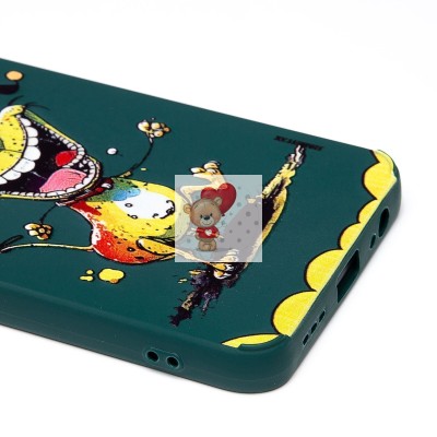 Чехол-накладка для Xiaomi Redmi Note 10 (собака) (темно-зеленый) - SC335