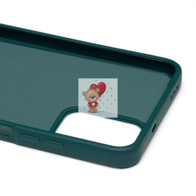 Чехол-накладка для Xiaomi Redmi Note 10 (собака) (темно-зеленый) - SC335